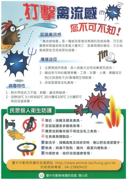 轉知：禽流感防疫宣導圖片